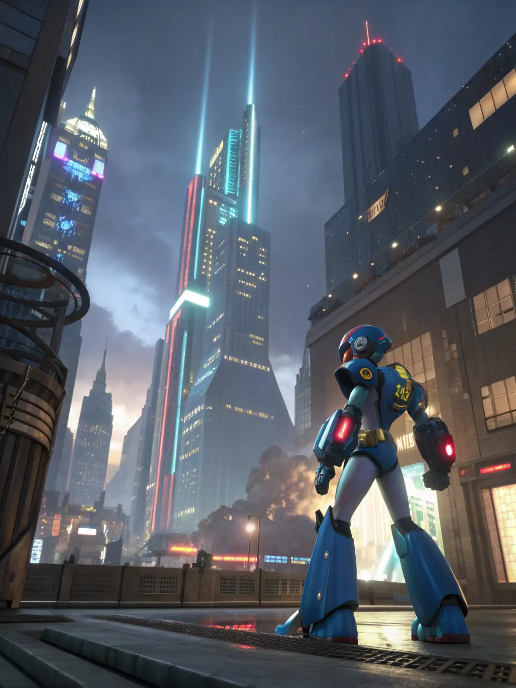 A screenshot from the Mega Man X Legacy Collection, showcasing the enhanced graphics and features.