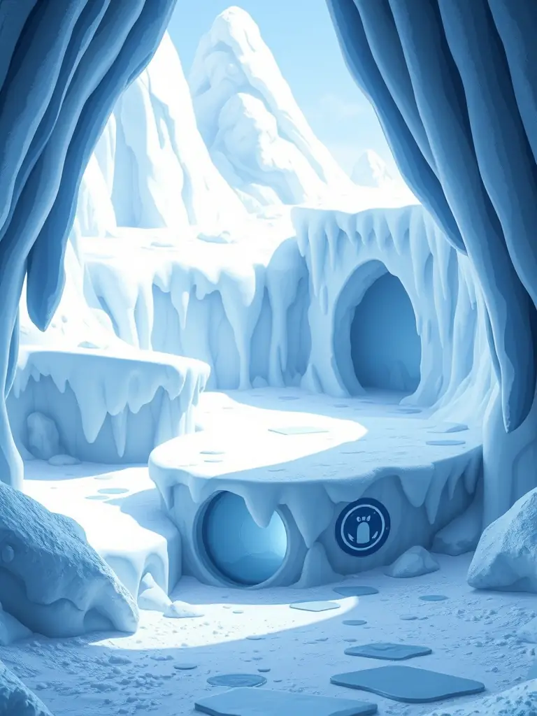 A screenshot of Chill Penguin's stage, highlighting a hidden energy tank location.